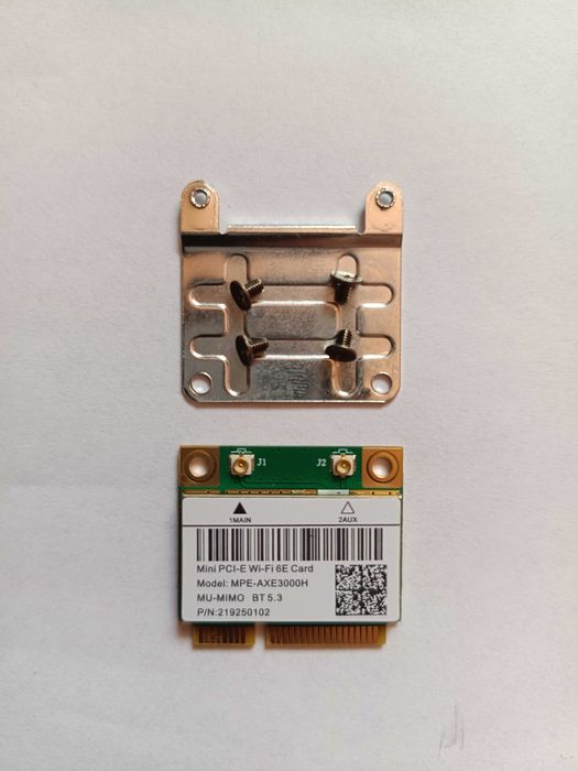 Placă Wireless Wi-Fi 6E - Intel AX210 interfață Half Mini PCIe Tri-Band 2,4/5/6 GHz Bluetooth 5.3 viteză 5,4 Gbps - NOU
