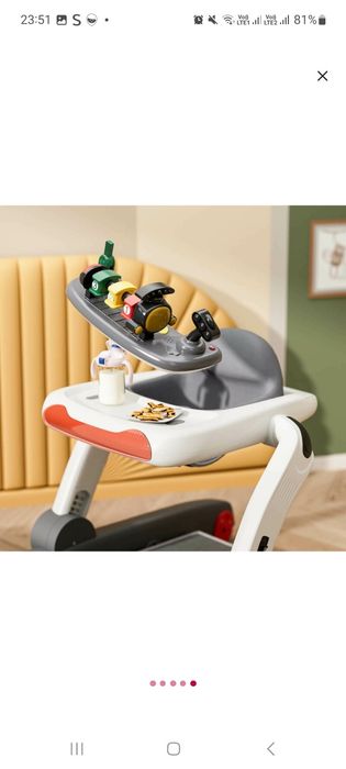 Premergator Bebe Stars, 3 in 1, Cu panou interactiv, Cu sunete si lumi