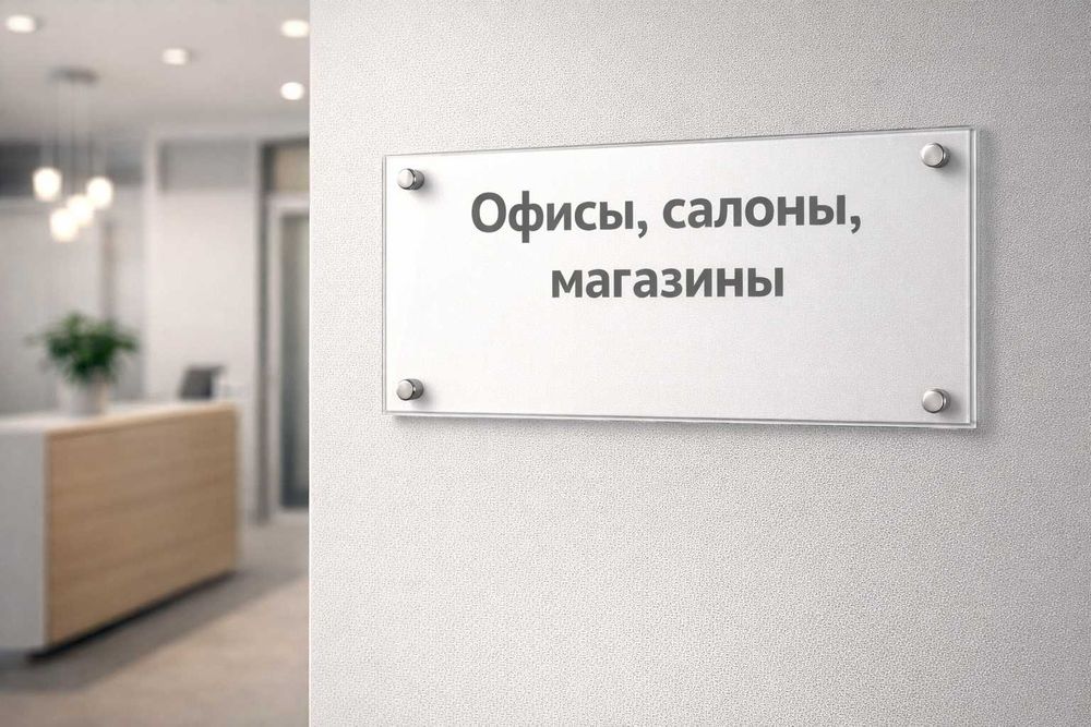 UV печать на акриле и таблички, офис, двери, навигация