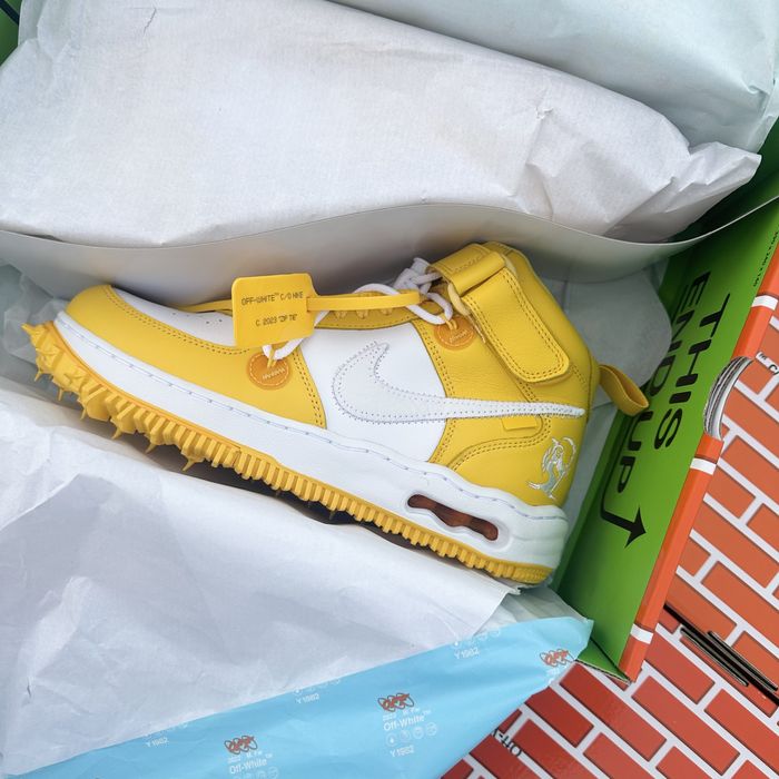 Nike Air Force 1 Mid x Off-White Canary Maize