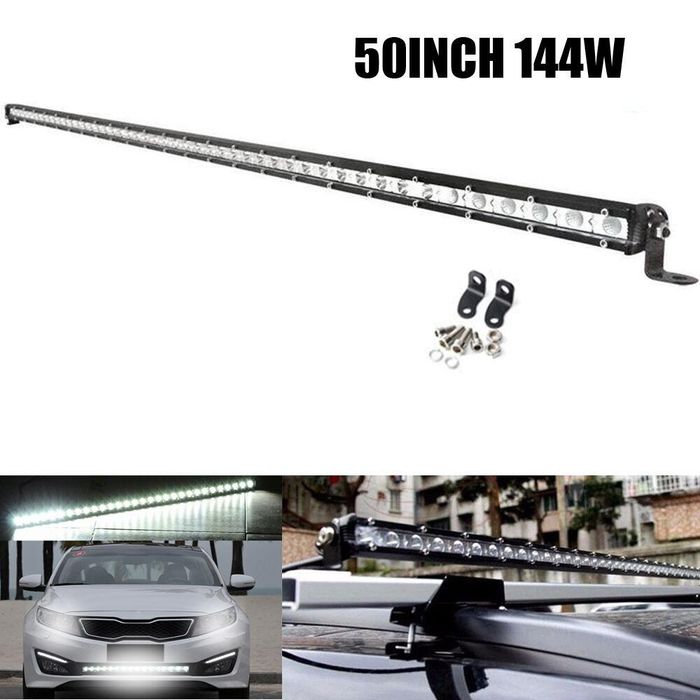 129см 144w slim слим едноредов мощен led bar лед диоден бар ...