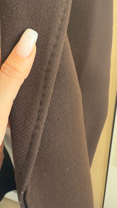 Премиум дълго палто Zara с плат от италианската фабрика Manteco