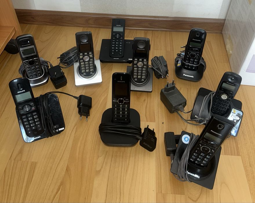Стационарные домашниие телефоны DECT (Panasonic, Philips)