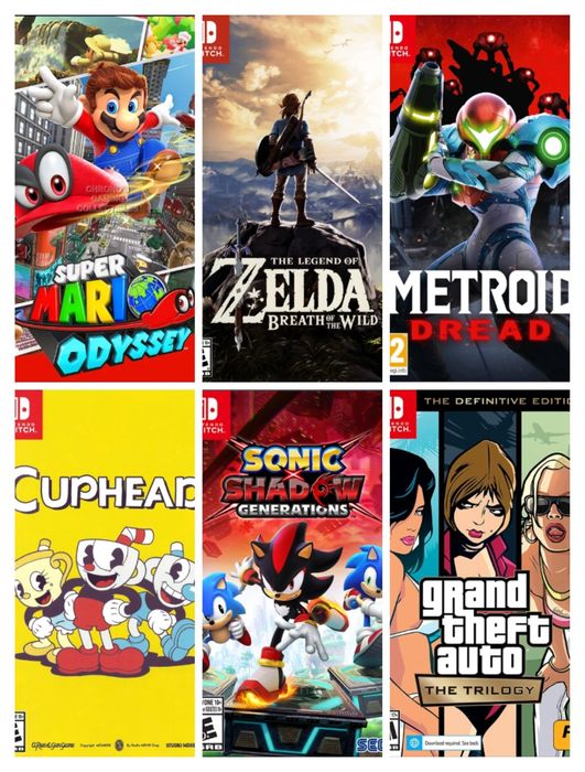 30 игр для nintendo switch + флешка