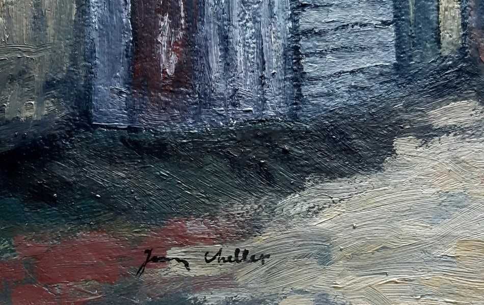 Jean Cheller (German) Ulei pe pânză, Semnat, Dimensiuni 73 x 78 cm