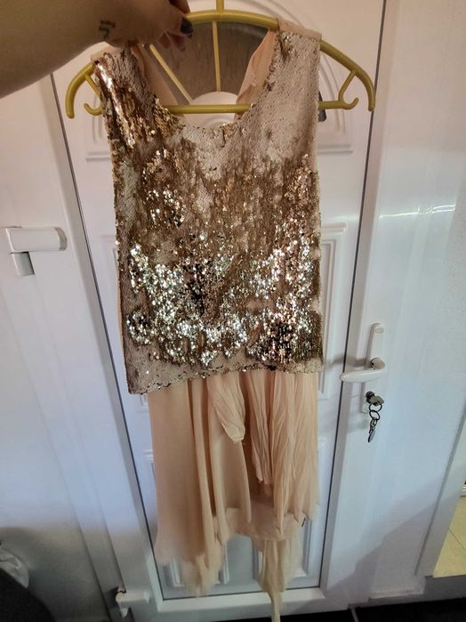 Къса Рокля с пайети