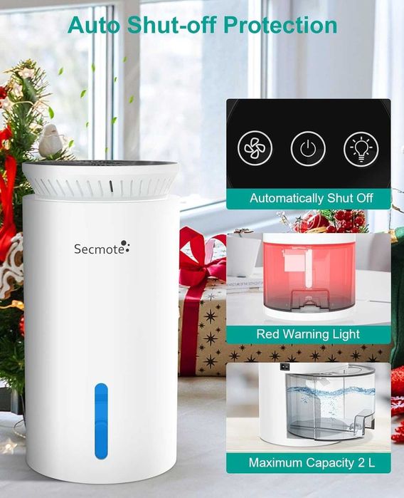 Влагоабсорбатор/влагоуловител Secmote Electric Dehumidifier,Гаранция