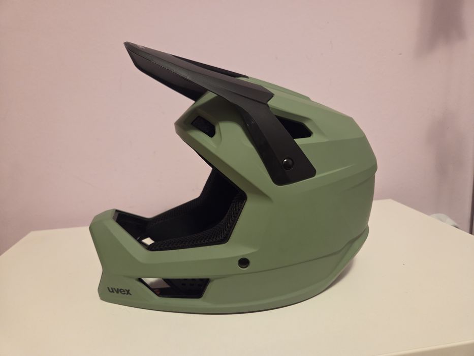 Вело каска Full Face UVEX Ravage Moss Green-Black Матова