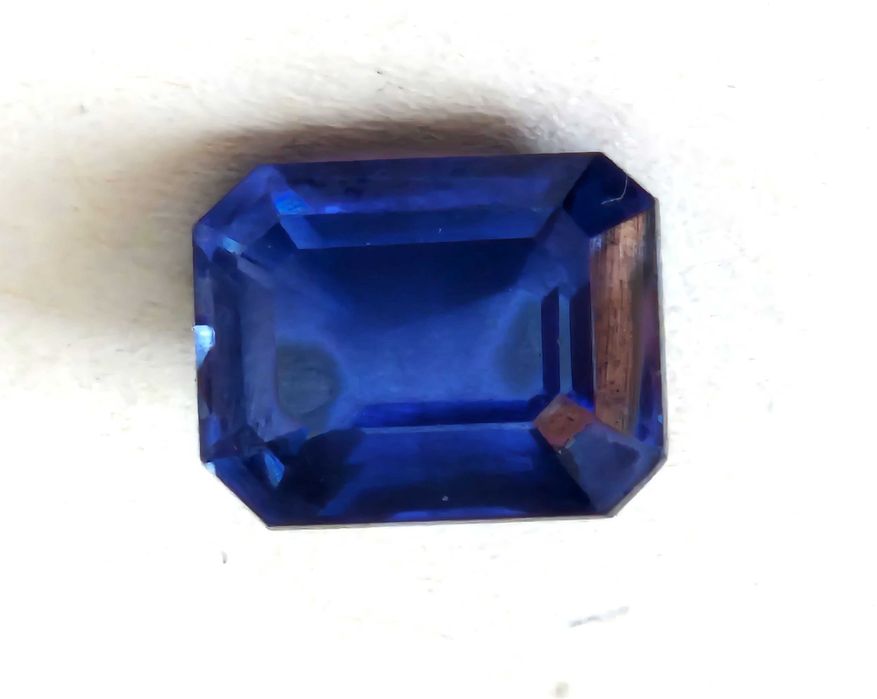 Сапфир -  фасет, 3.60к., син, прозрачен