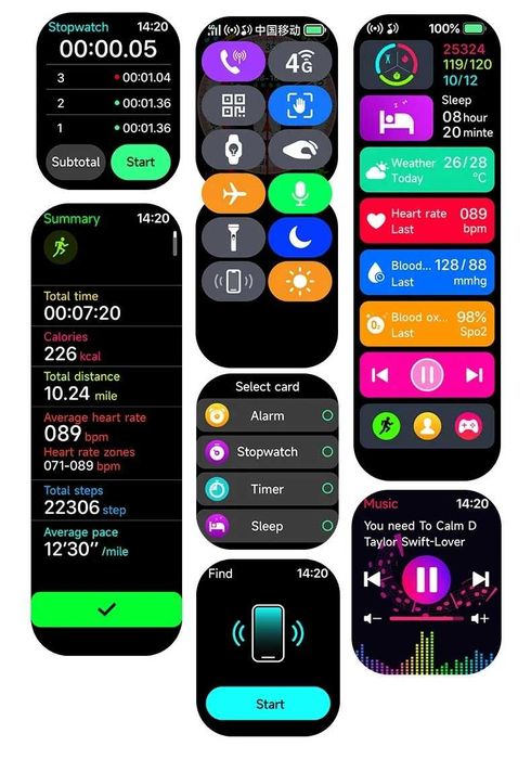 Smartwatch cu sim 4G,bluetooth,camera,comnda vocala,sanatate,sport,etc