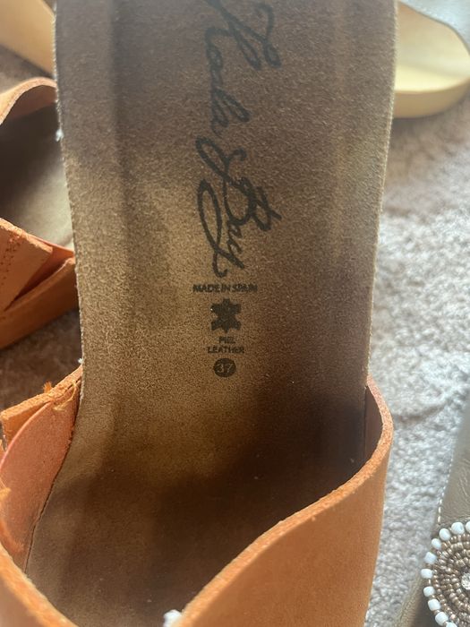 Saboti-papuci dn piele, marimea 37