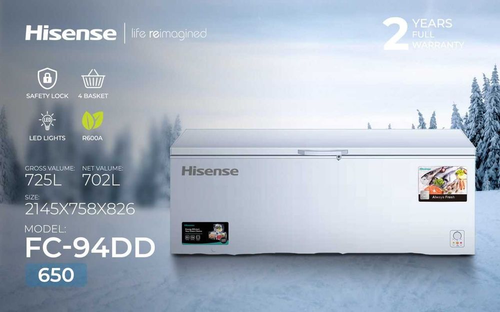 Акция на Морозильник Hisense 700 литров ГИГАНТ !