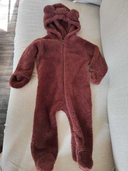 Топъл ромпър/гащеризон мече