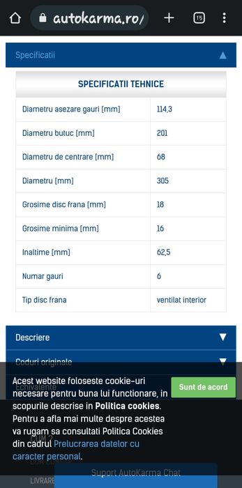 Discuri frână NISSAN NAVARA spate noi