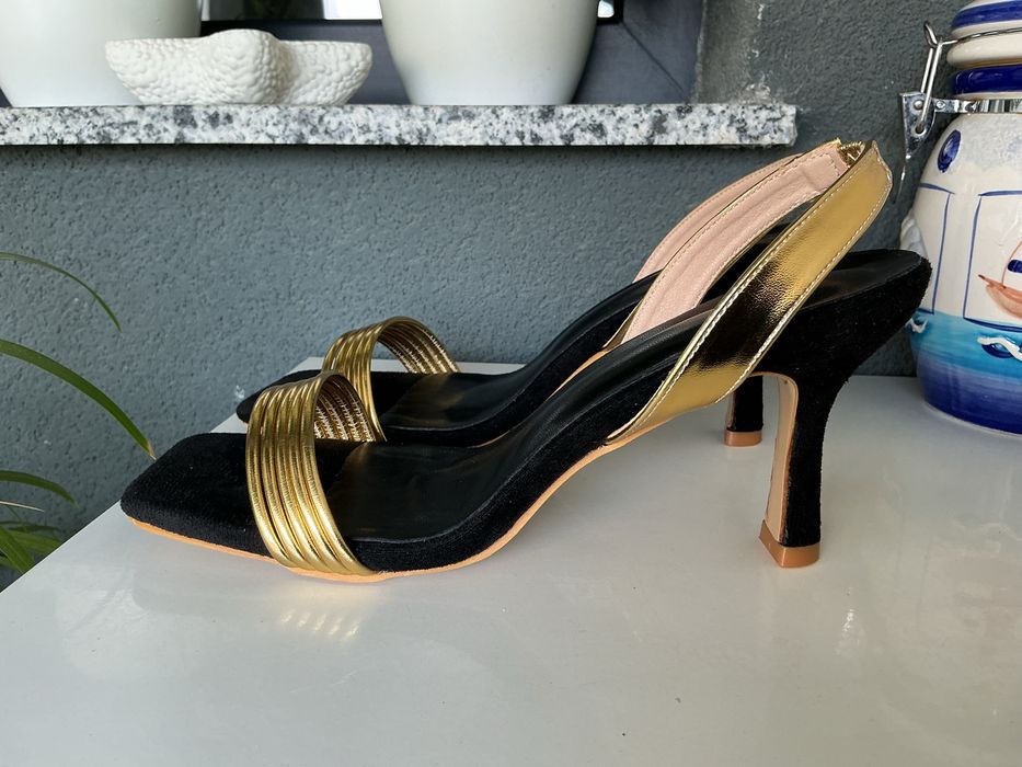 Sandale elegante aurii, 38