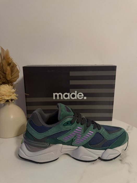 New Balance 9060 Green Piele Naturala