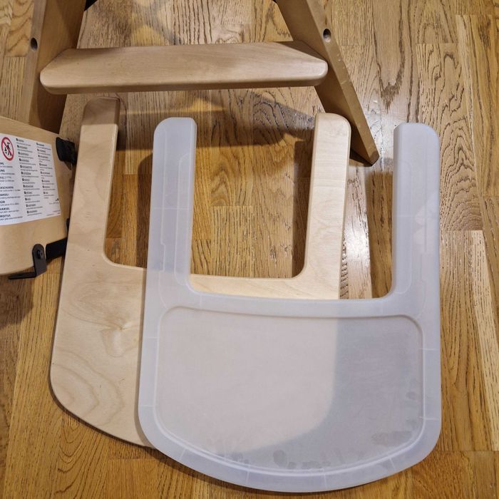 Scaun inalt copii Graval Ikea din lemn