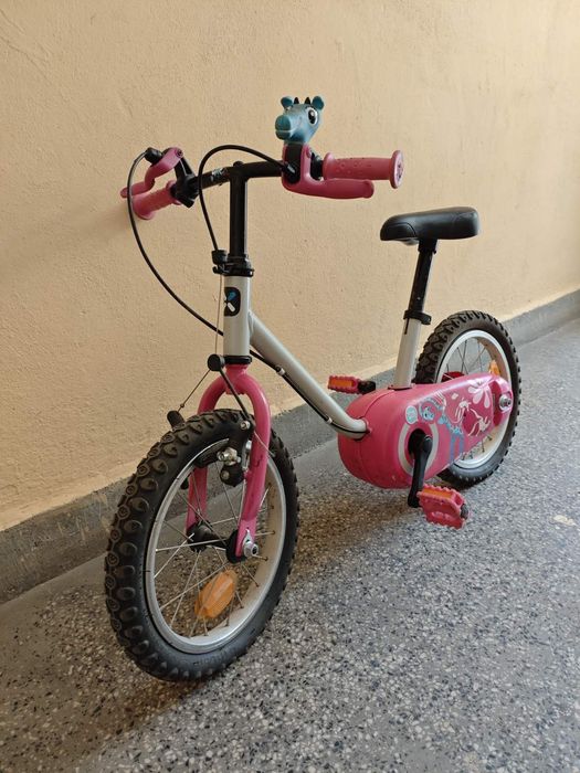 B'TWIN Детско колело Giraf 14" на Декатлон, за Момиче 3-5 години