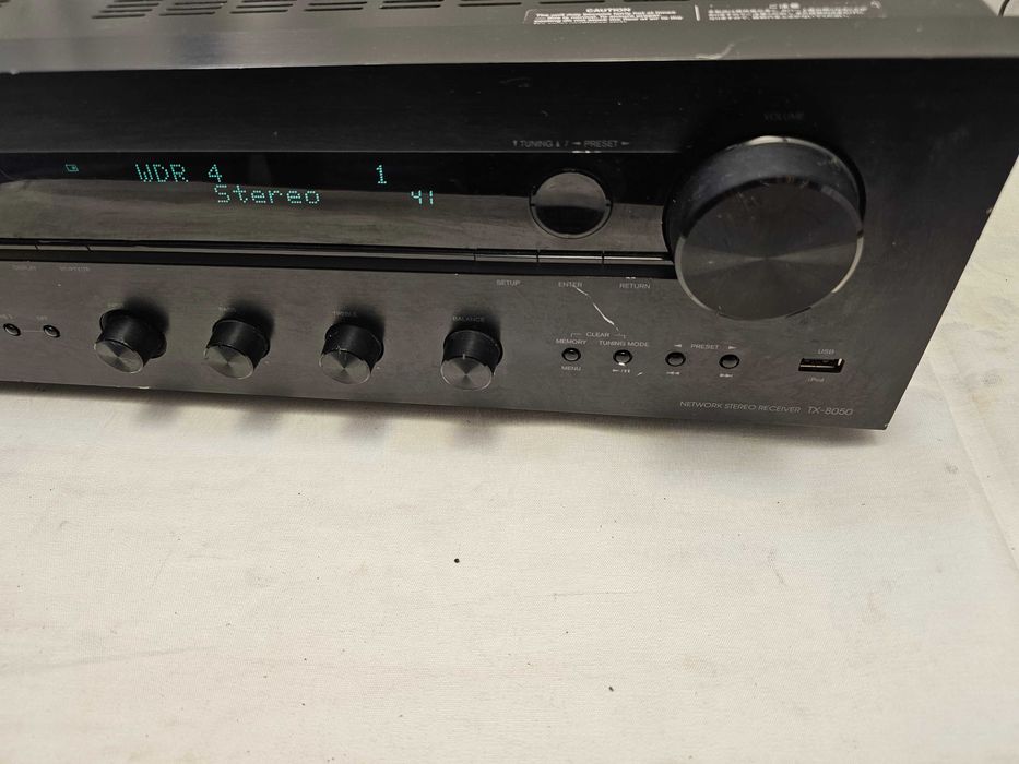 Receiver Stereo Retea Onkyo TX 8050 Network USB Optic Coaxial Phono Zone 2