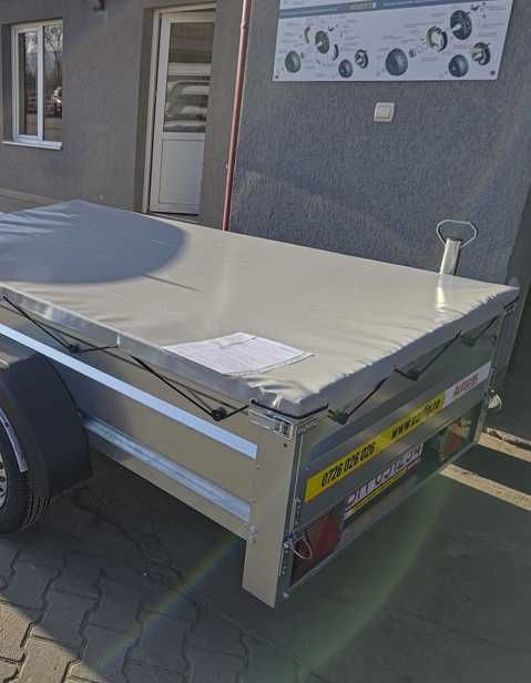 Prelata remorca 750 kg - gri - 211 X 120 cm