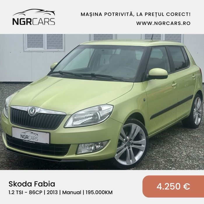 Skoda Fabia 1.2 TSI 2013 Manual RATE / NUMERE / TRANSPORT