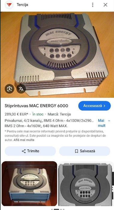 Magnat NeoForce 2120+Amplificator Mac Audio 6000