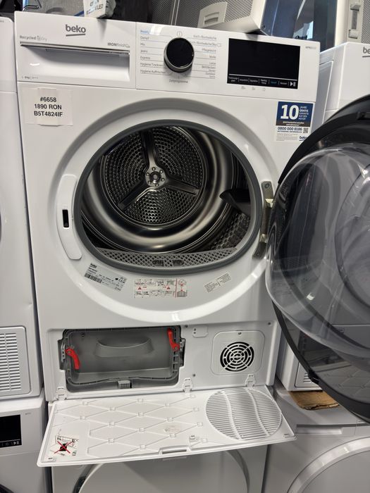 Uscător de rufe cu pompă de căldură Beko Pro Ironfinish B5T4824IF