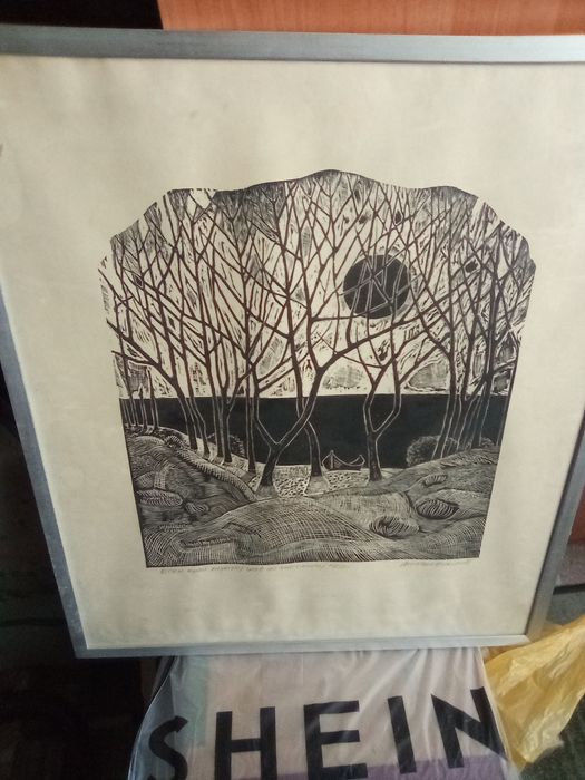 Картина Оригинала Гравюра от Михаил Николов от 1980г оригинала