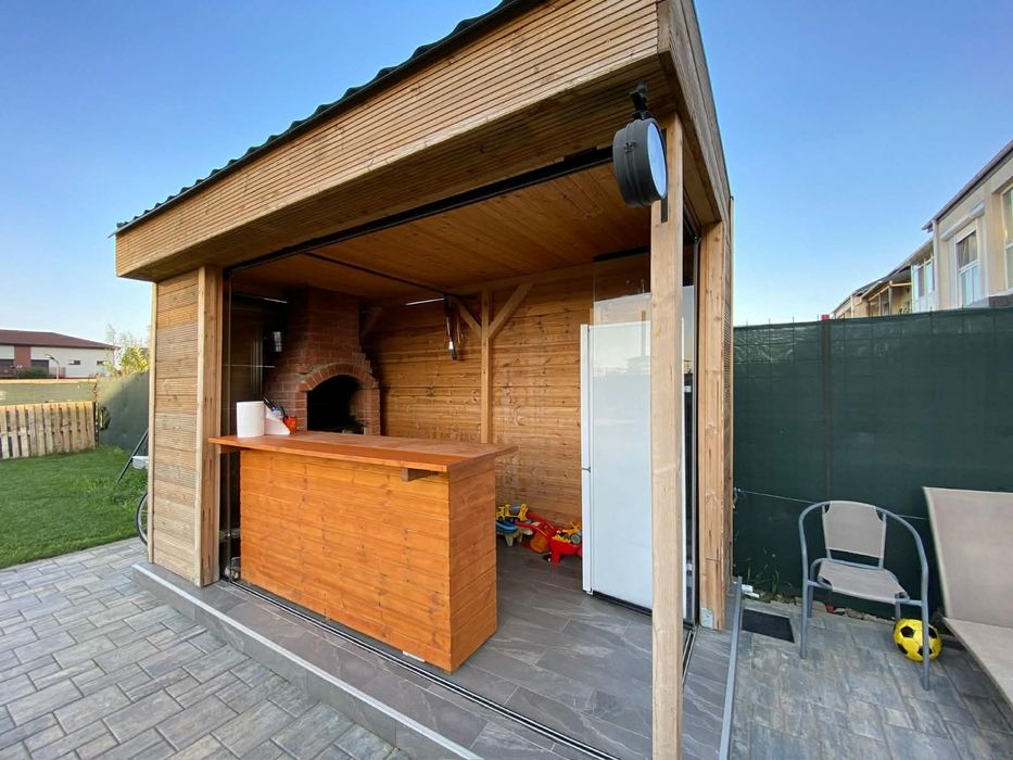 Casa mobilata cu curte de inchiriat