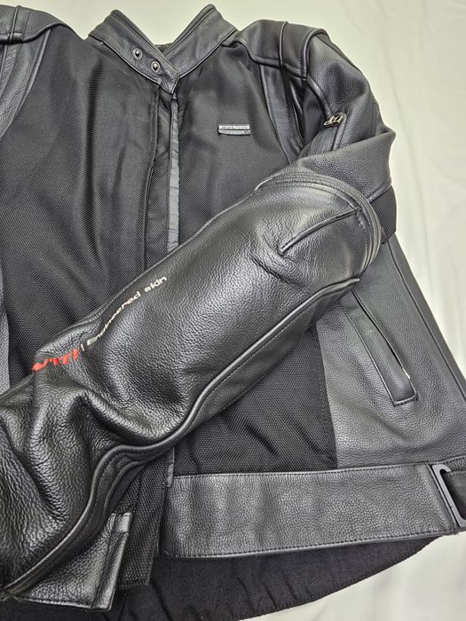 Geacă moto piele +mesh Revit 54
