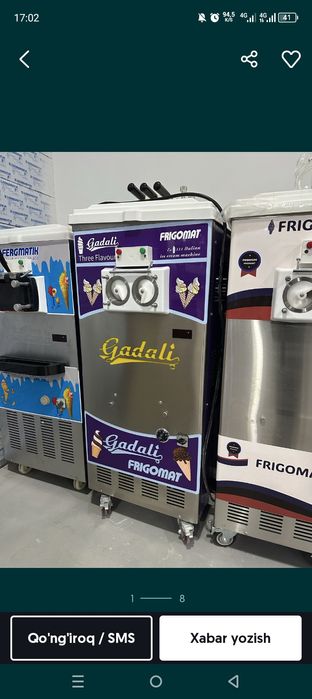 Muzqaymoq aparat, muz aparat, freezer, frizer, freyzer, frigomat, frez