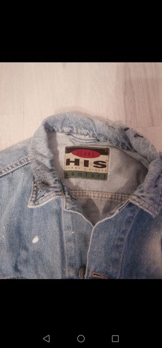 Geaca blugi HIS oversized S-L, stare excelenta, impecabila