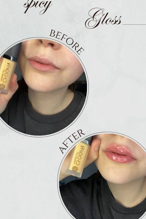 Lip gloss Chogan volum buze – efect plumping + hidratare