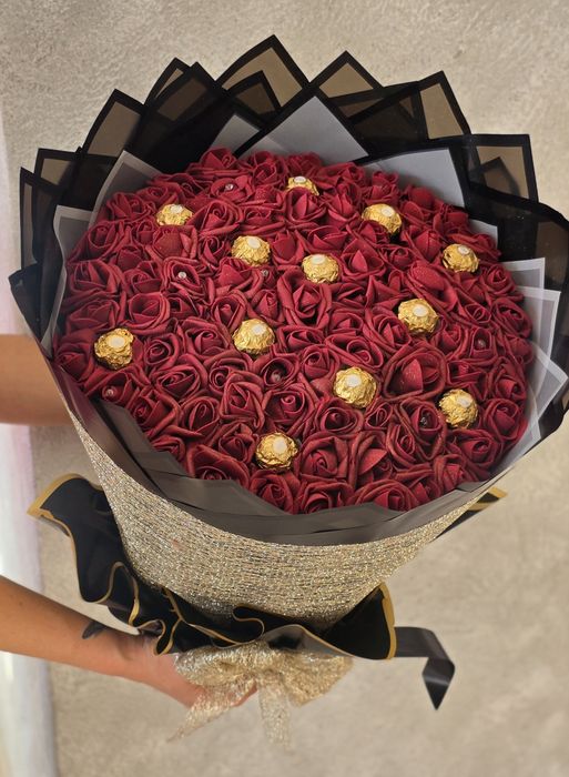 Вечен букет от рози