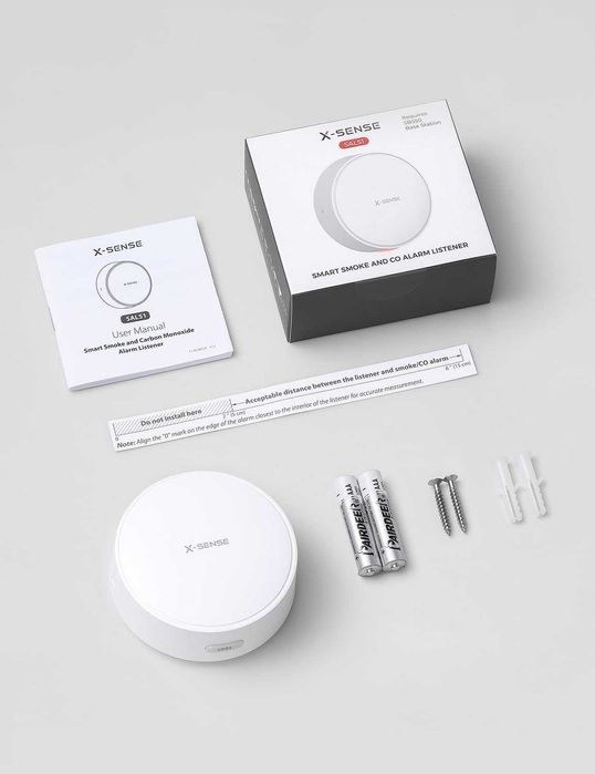 X-Sense Wi-Fi слушател за детектори за дим и въглероден оксид