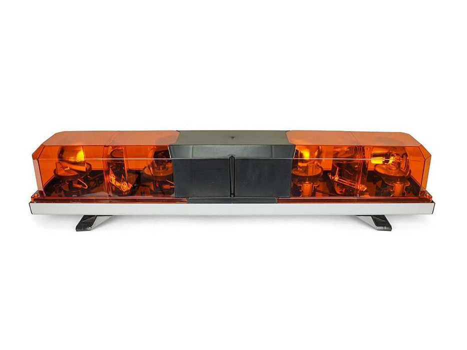 Rampă girofar halogen 12V – bară avertizare auto portocalie