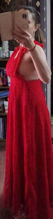 Дамска червена рокля