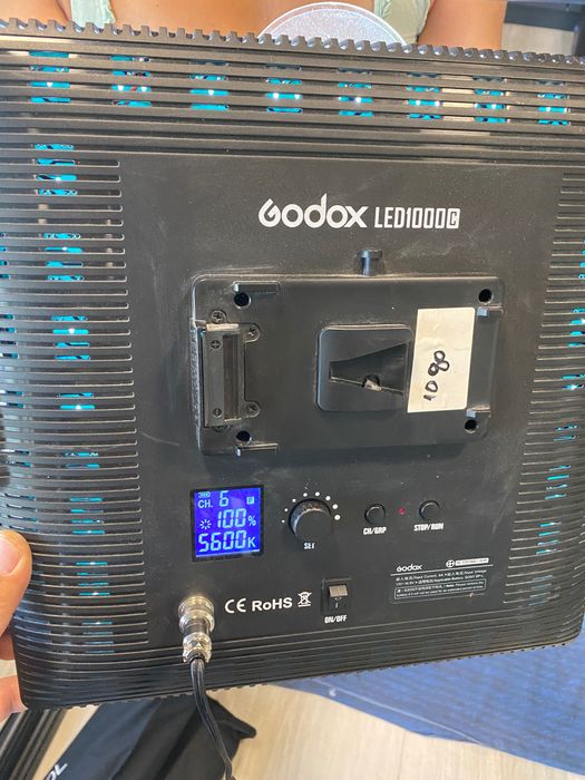 2 bucăți Godox LED 1000C +p90l+p120l+ stativ