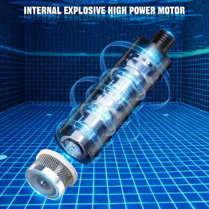 Pompă Submersibilă 30L/min 120W 15FT Ridicare Compatibilă cu Baterie Bosch GBA 18V