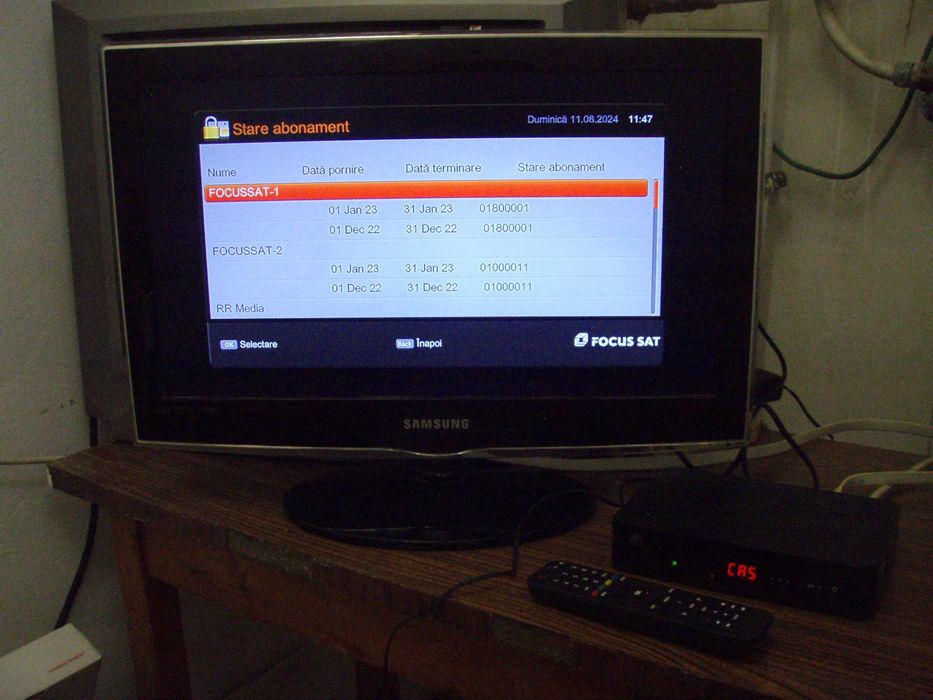 Receptor satelit HD (HDMI + Euroscart) Kaon CO3600 Focus Sat + cartela