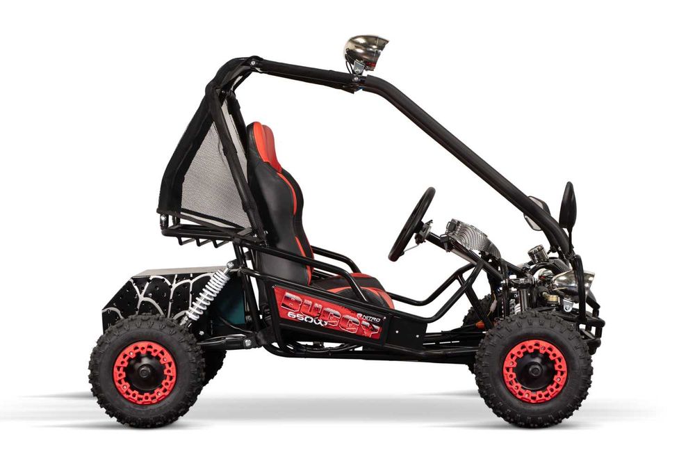 Buggy electric pentru 2 copii NITRO Gokart Hunt 650W 36V 20Ah black