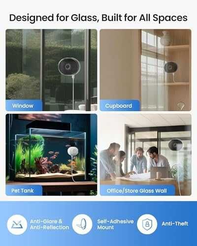 ZOSI 3MP 2K прозоречна камера с пълноцветна нощна визия и AI детекция