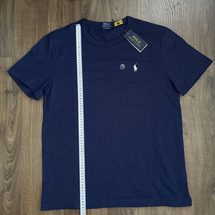 Tricou Polo Ralph Lauren Bărbați Blue Marin Insignă Albă – Nou cu Etichetă – M
