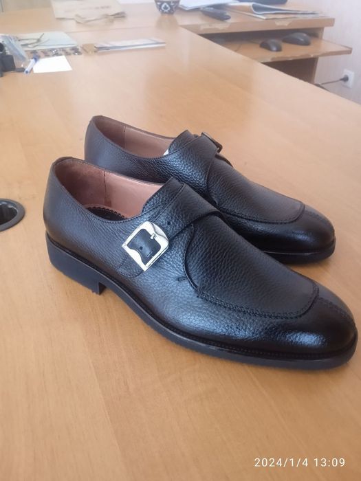 Натуральный кожаный лоферы