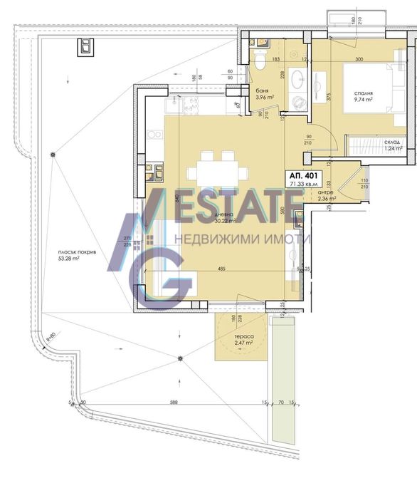 Продава се Двустаен апартамент в Созопол - 53 кв.м за 990 €/кв.м - Снимка #14