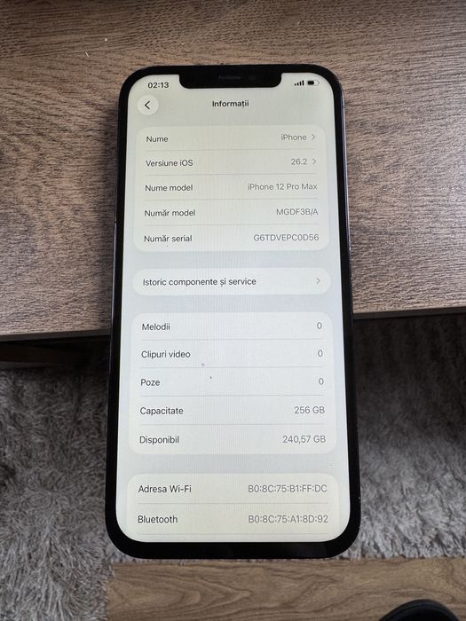 Iphone 12 promax 256gb Pacific blue