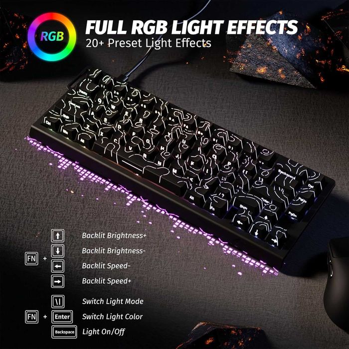 Клавиатура ATTACK SHARK X68 HE 8000Hz Rapid Trigger