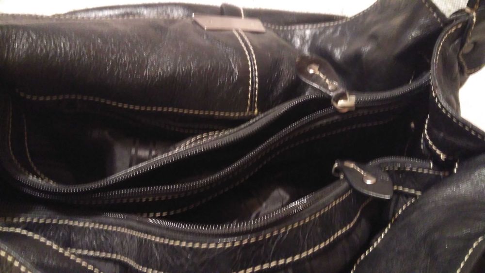 Poseta/ Geanta Francesco Biasia/Trussardi, piele naturala