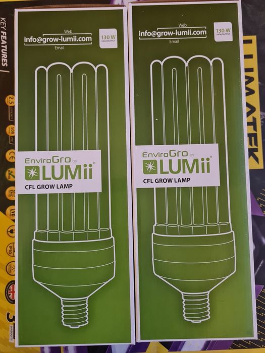 Продавам 130w (6U) CFL лампа Lumii Envirogro 2700k Warm White