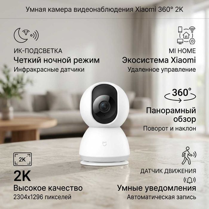 Xiaomi камера видеонаблюдения 360 Home Security Camera 2K